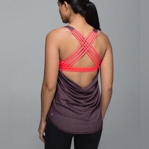 Womens Lululemon Strappy Open Back Tank Top Size 2